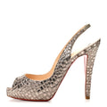 Satin Mosaique No Prive 120 Pumps 37.5 Silver