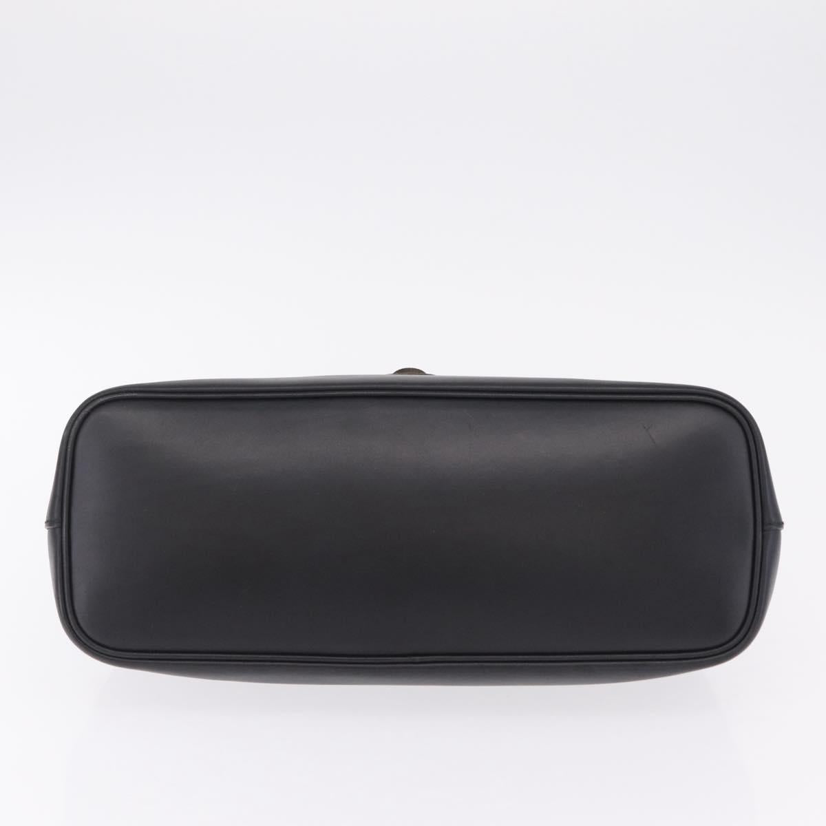 GUCCI Hand Bag Leather Black 105378 Auth 208277A
