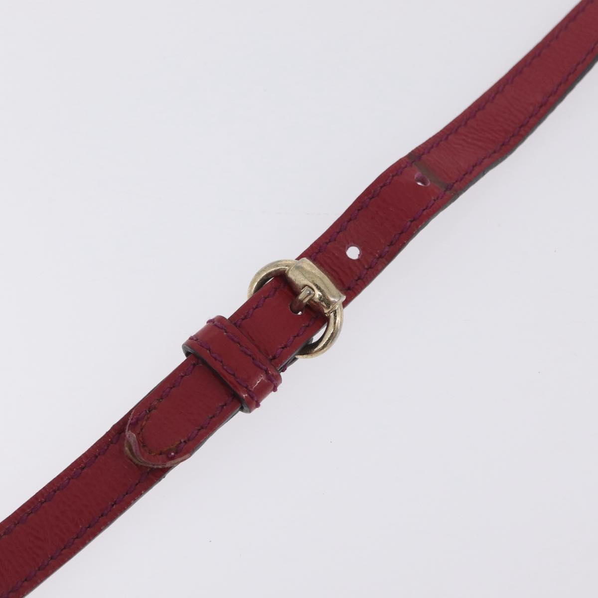 GUCCI Shoulder Bag Leather Pink Gold 308364 Auth 209533A