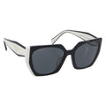 PRADA Sunglasses Plastic Black Gold Auth 209848