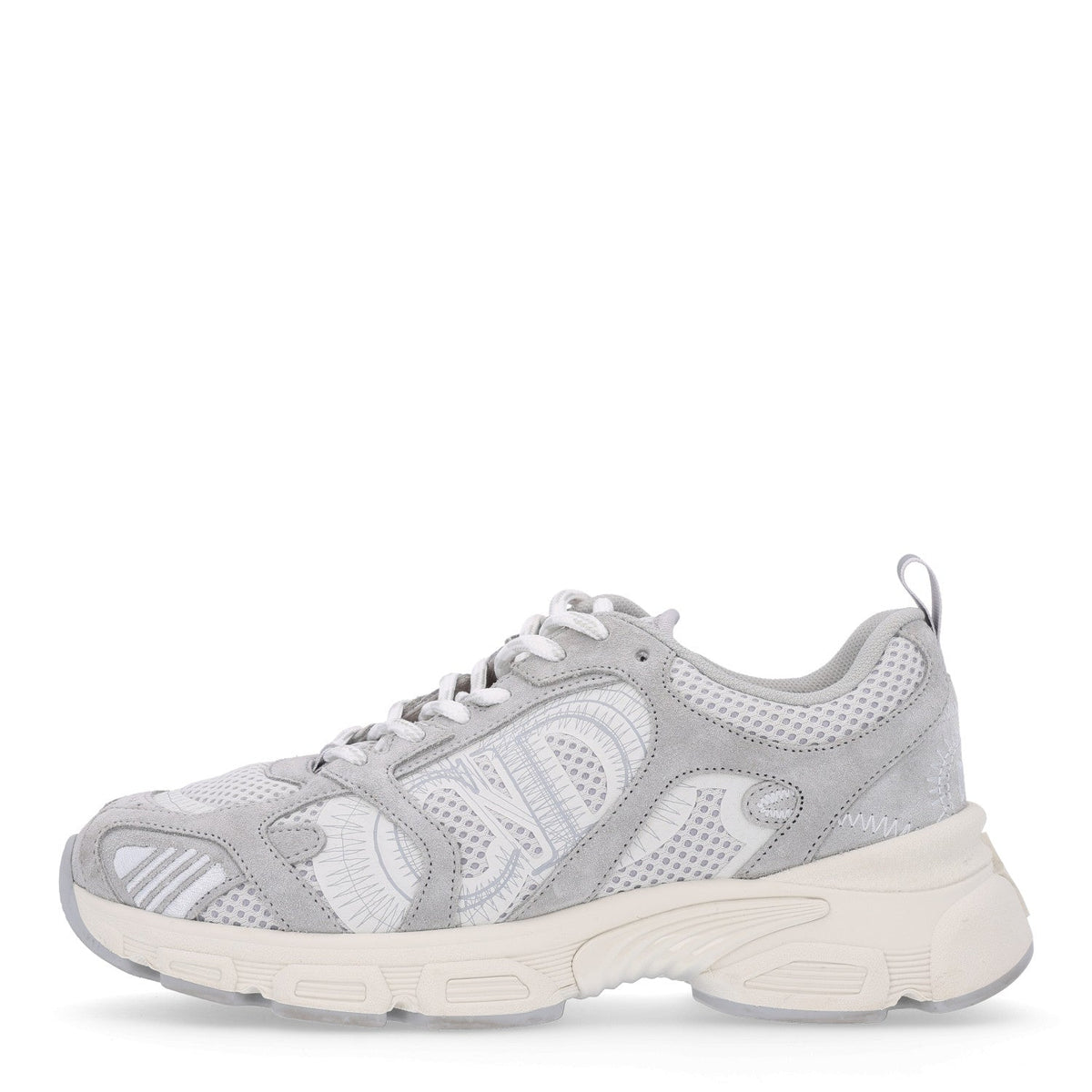 Technical Mesh Suede Dior Chrono Sneakers 38.5 Grey