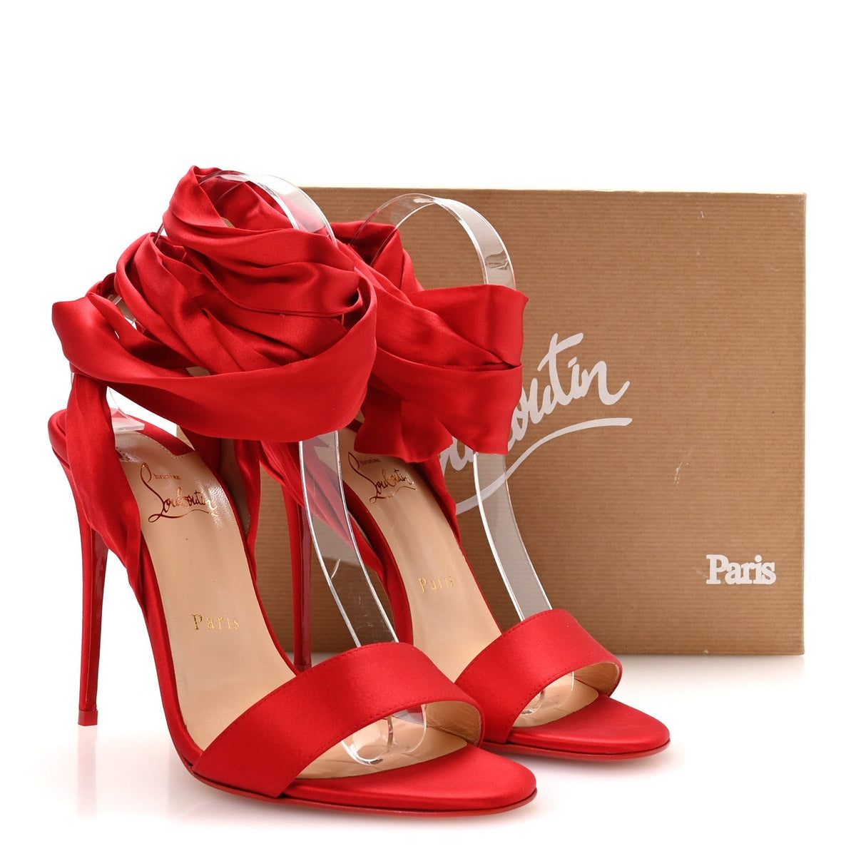 Crepe Satin Du Desert 100 Sandal 38 Loubi