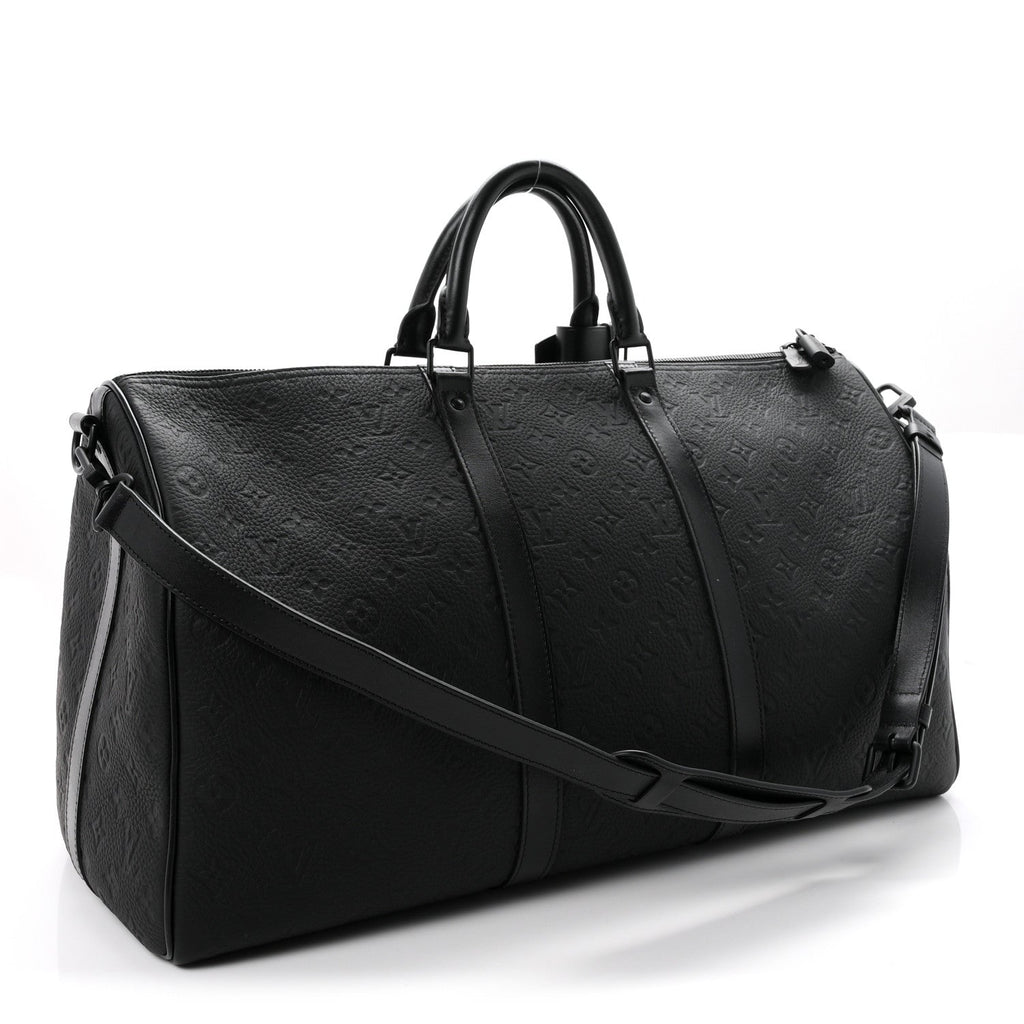 Taurillon Monogram Keepall Bandouliere 50 Black