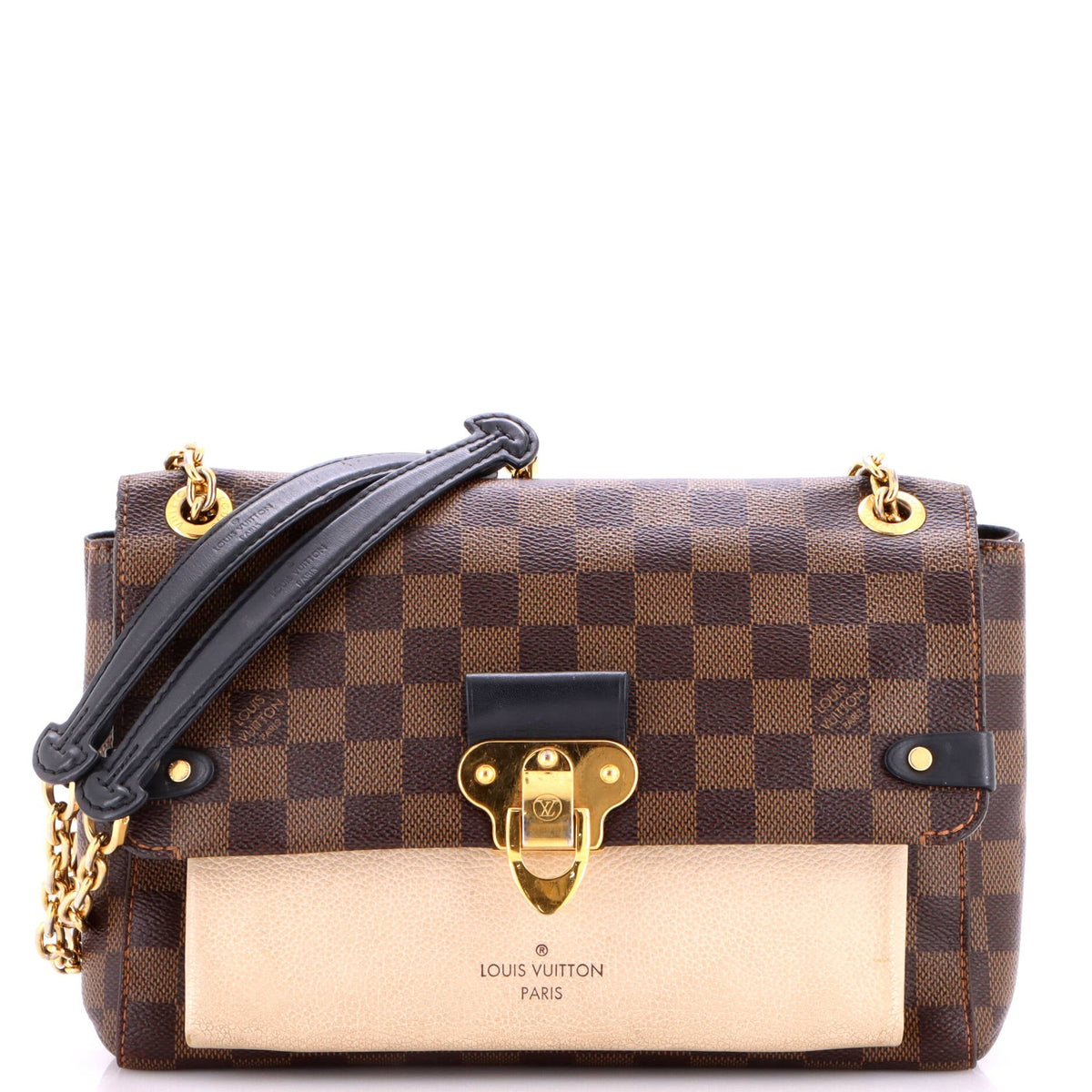 Vavin Handbag Damier with Leather PM