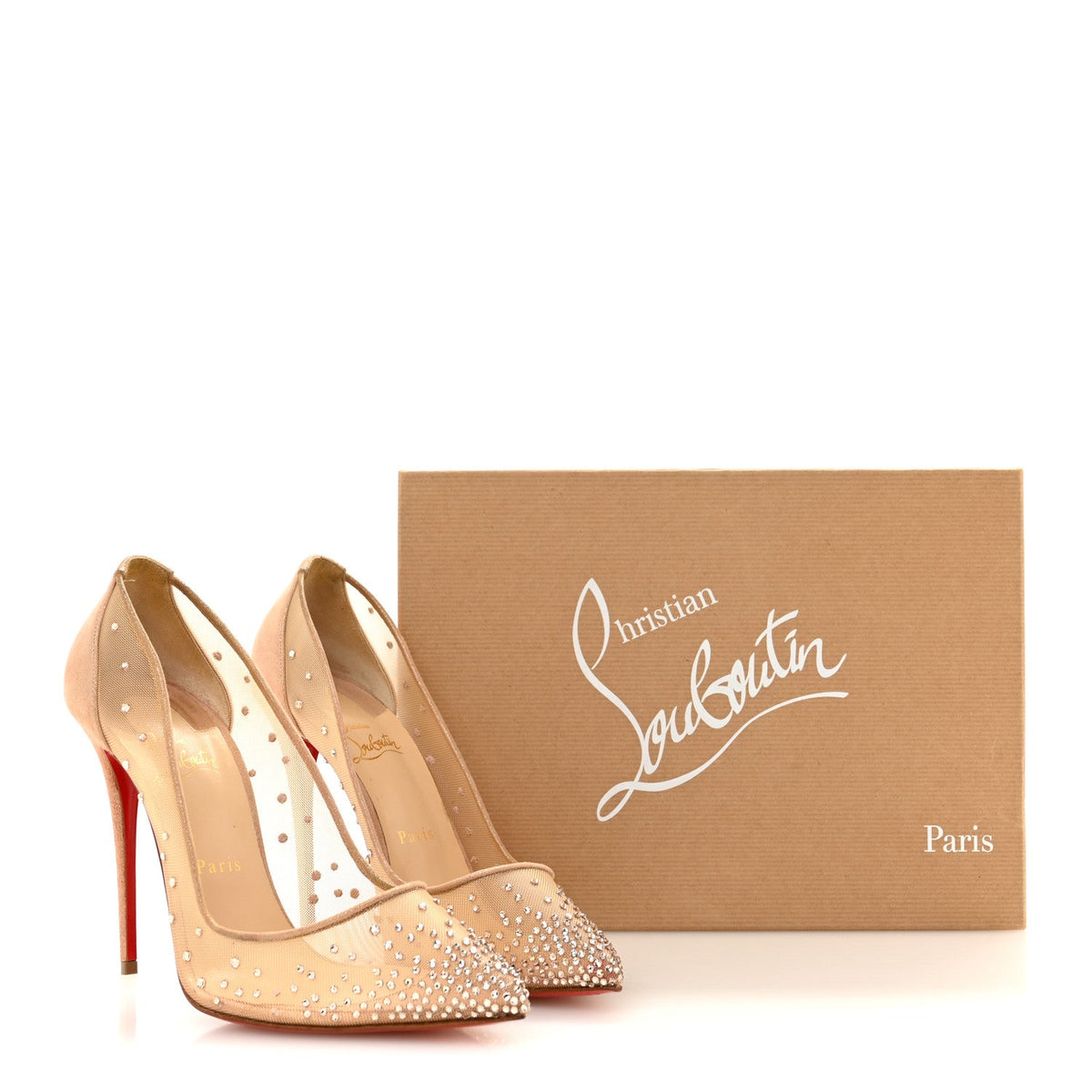 Suede Lame Crystal Strass Follies 100 Pumps 40 Light Silk