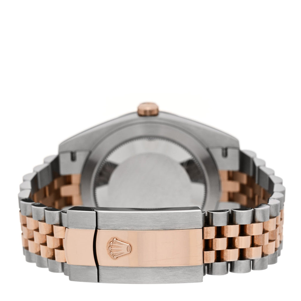 Stainless Steel 18K Everose Gold 41mm Oyster Perpetual Datejust Watch Sundust 126331