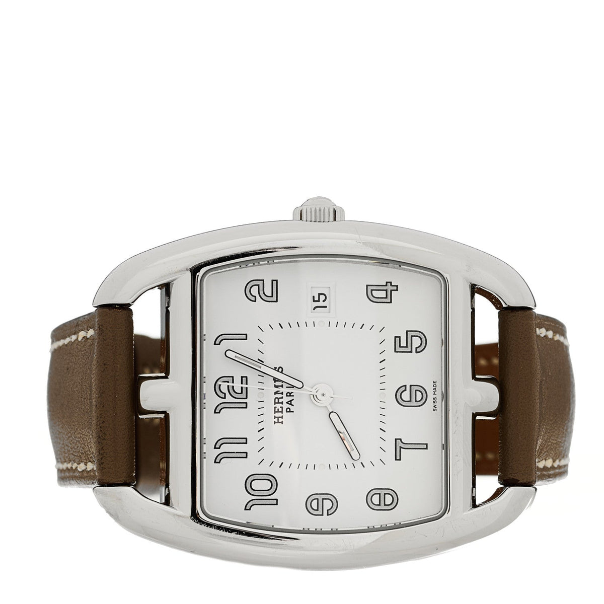 Stainless Steel Swift 33mm Cape Cod Tonneau Quartz Watch Etoupe