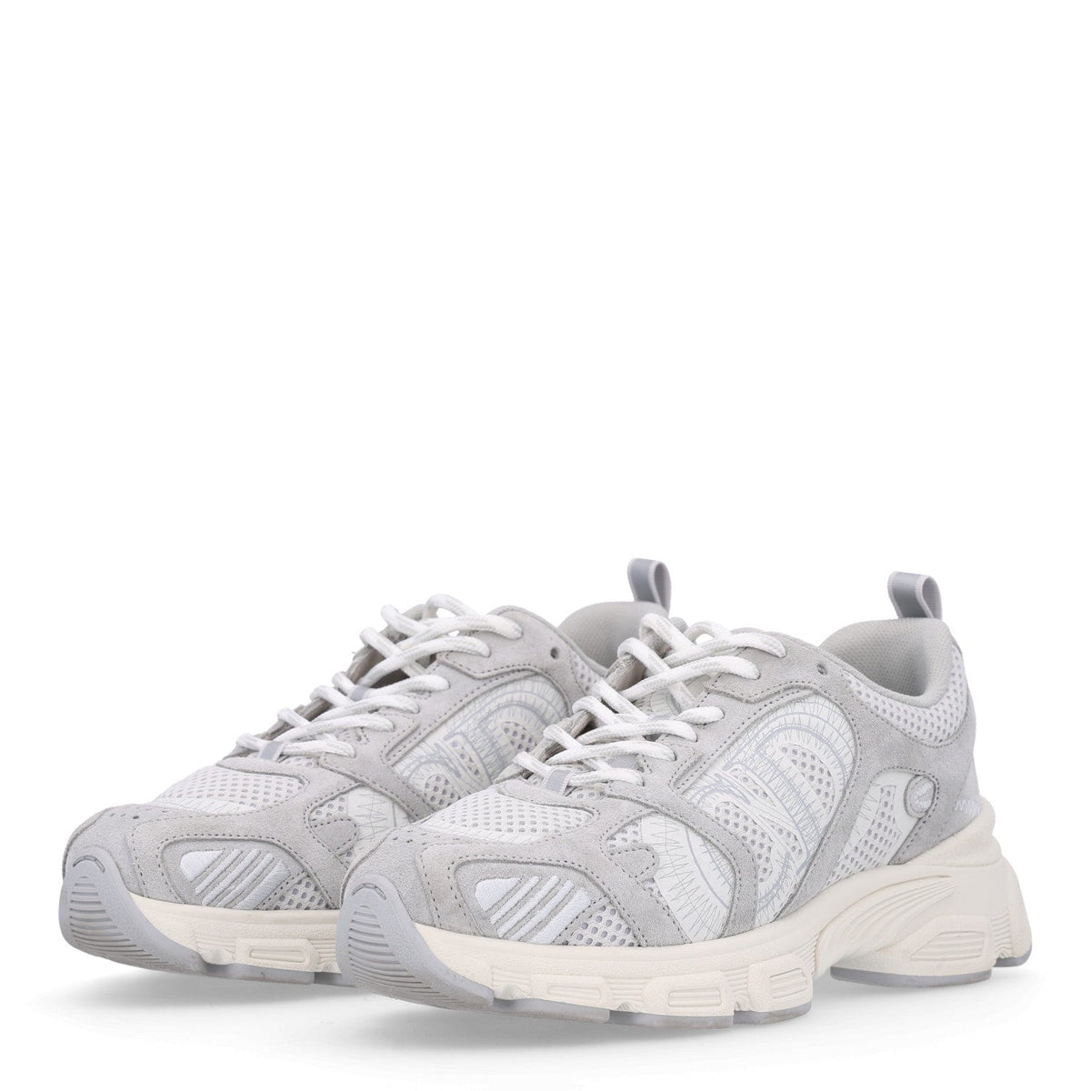Technical Mesh Suede Dior Chrono Sneakers 38.5 Grey
