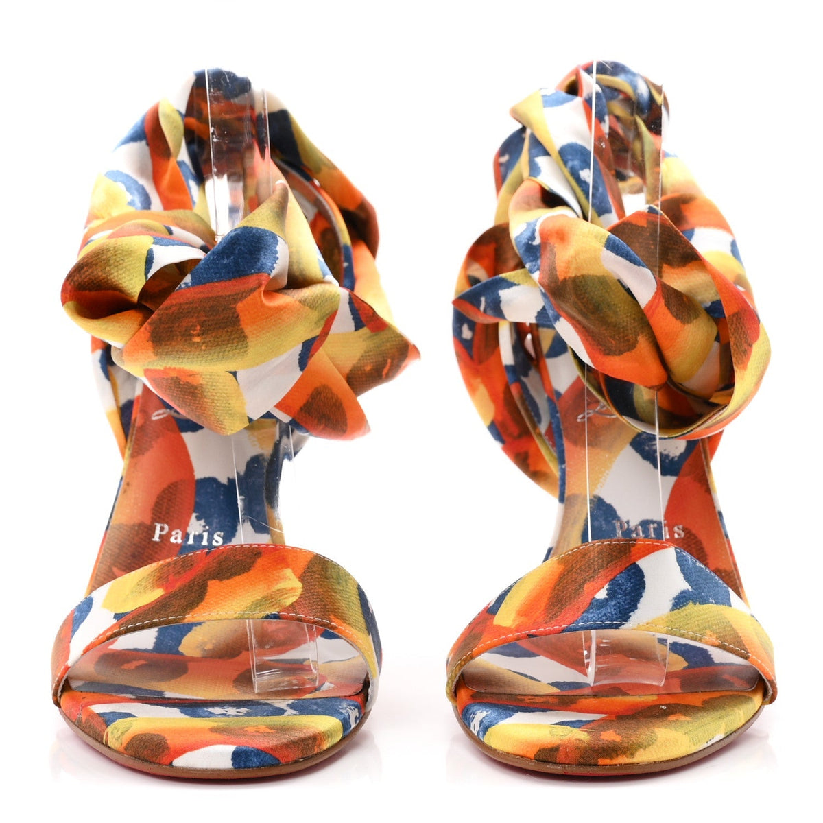 Crepe Satin Gaagal Miss Z Du Desert 100 Ankle Wrap Sandals 38 Multicolor Magma