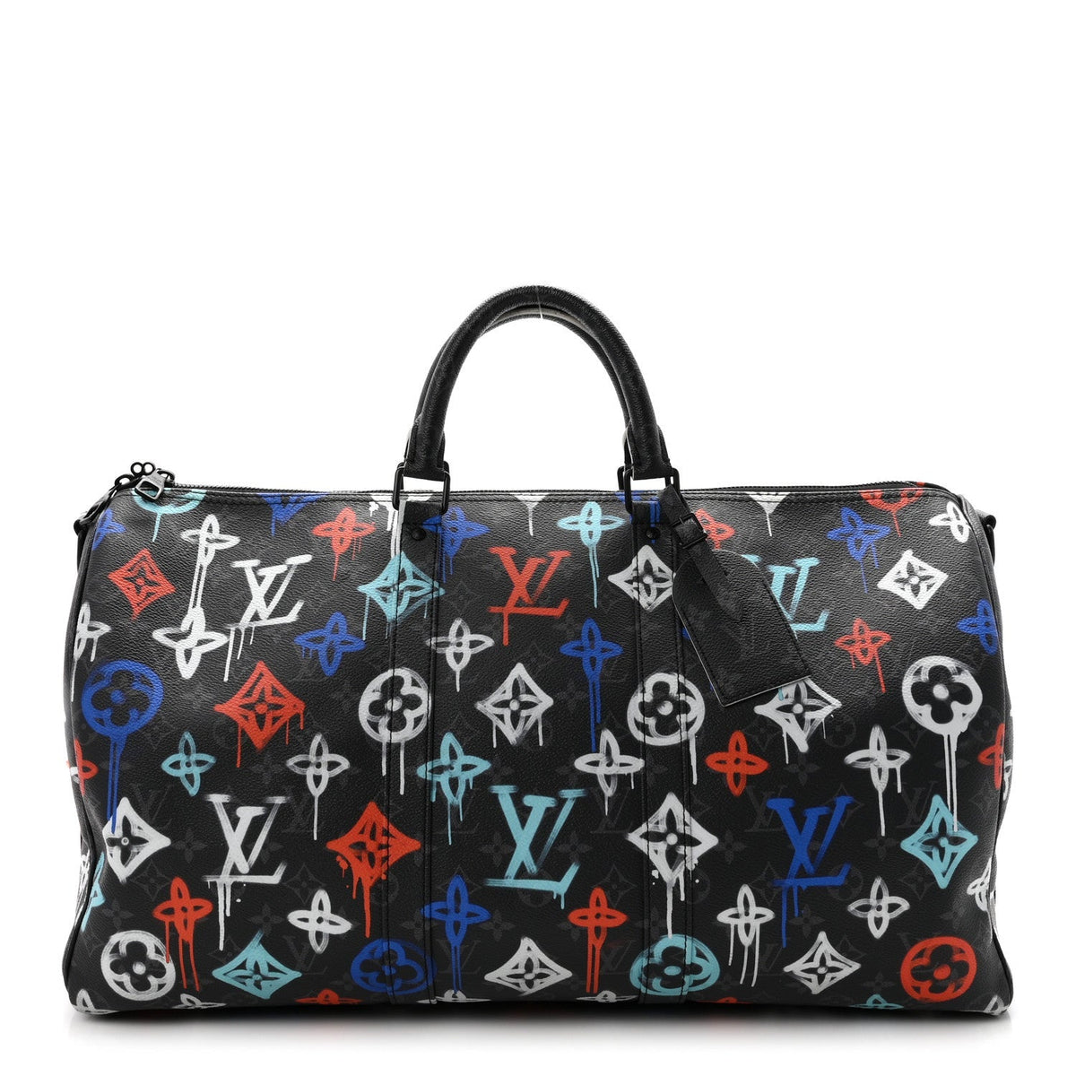 Monogram Eclipse LV Graffiti Keepall Bandouliere 50 Multicolor