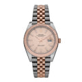Stainless Steel 18K Everose Gold 41mm Oyster Perpetual Datejust Watch Sundust 126331