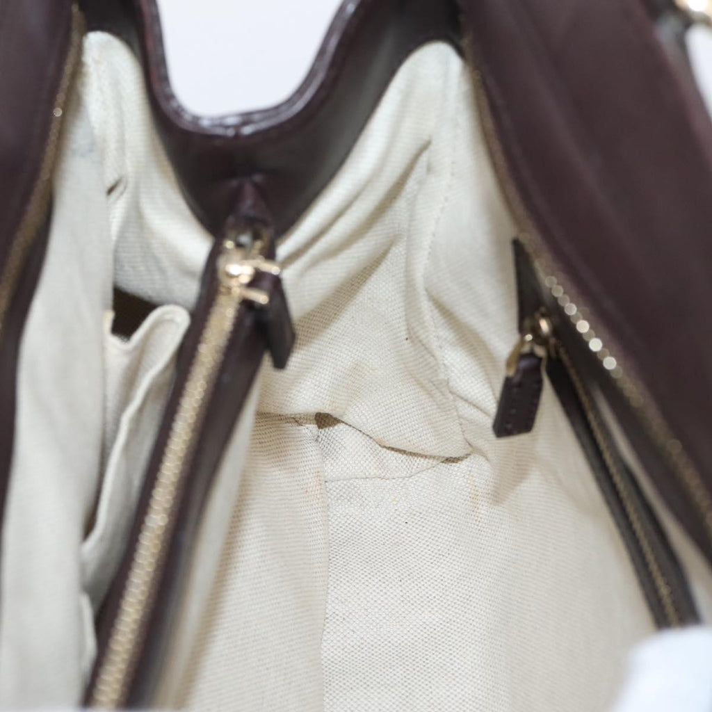 GUCCI GG Canvas Guccissima Tote Bag Brown Gold 257068 Auth BA15857V