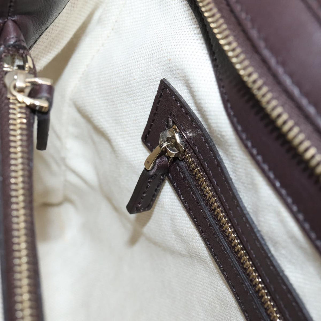 GUCCI GG Canvas Guccissima Tote Bag Brown Gold 257068 Auth BA15857V
