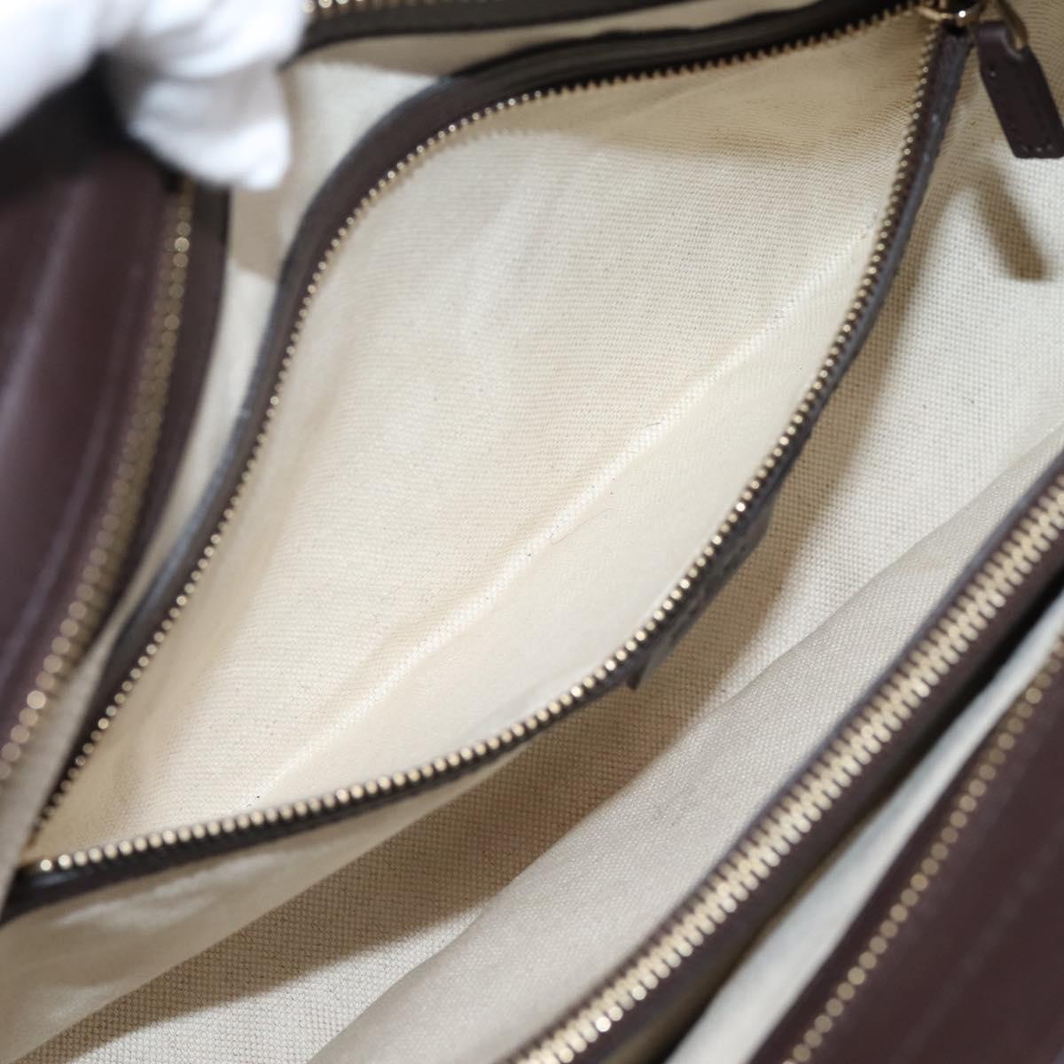 GUCCI GG Canvas Guccissima Tote Bag Brown Gold 257068 Auth BA15857V