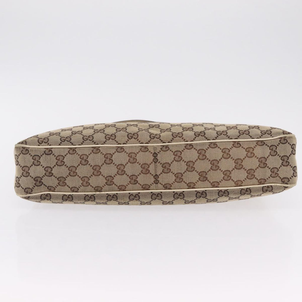 GUCCI GG Canvas Tote Bag Beige Gold 121023 Auth BA16377