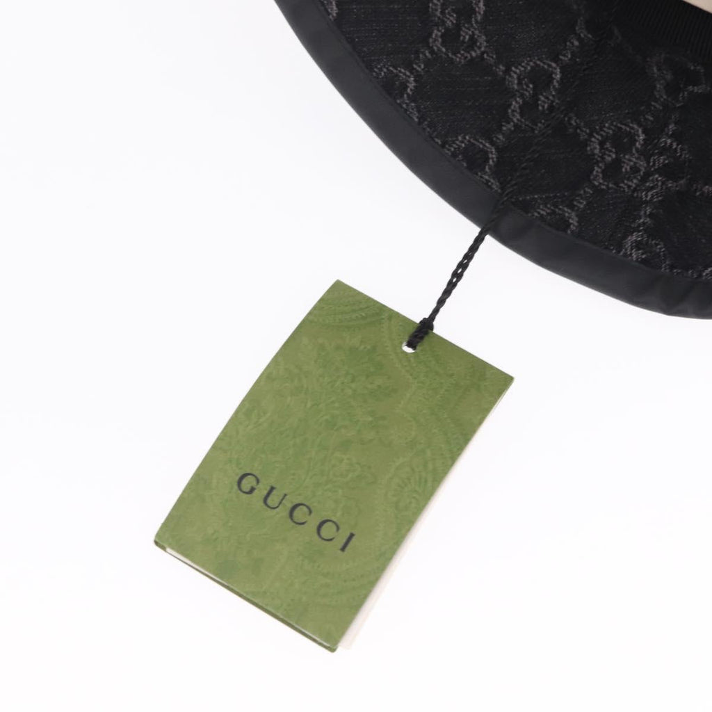 GUCCI GG Marmont Bucket Hat M Beige Gold 768647 Auth BA16737M