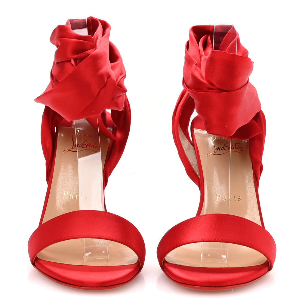 Crepe Satin Du Desert 100 Sandal 38 Loubi