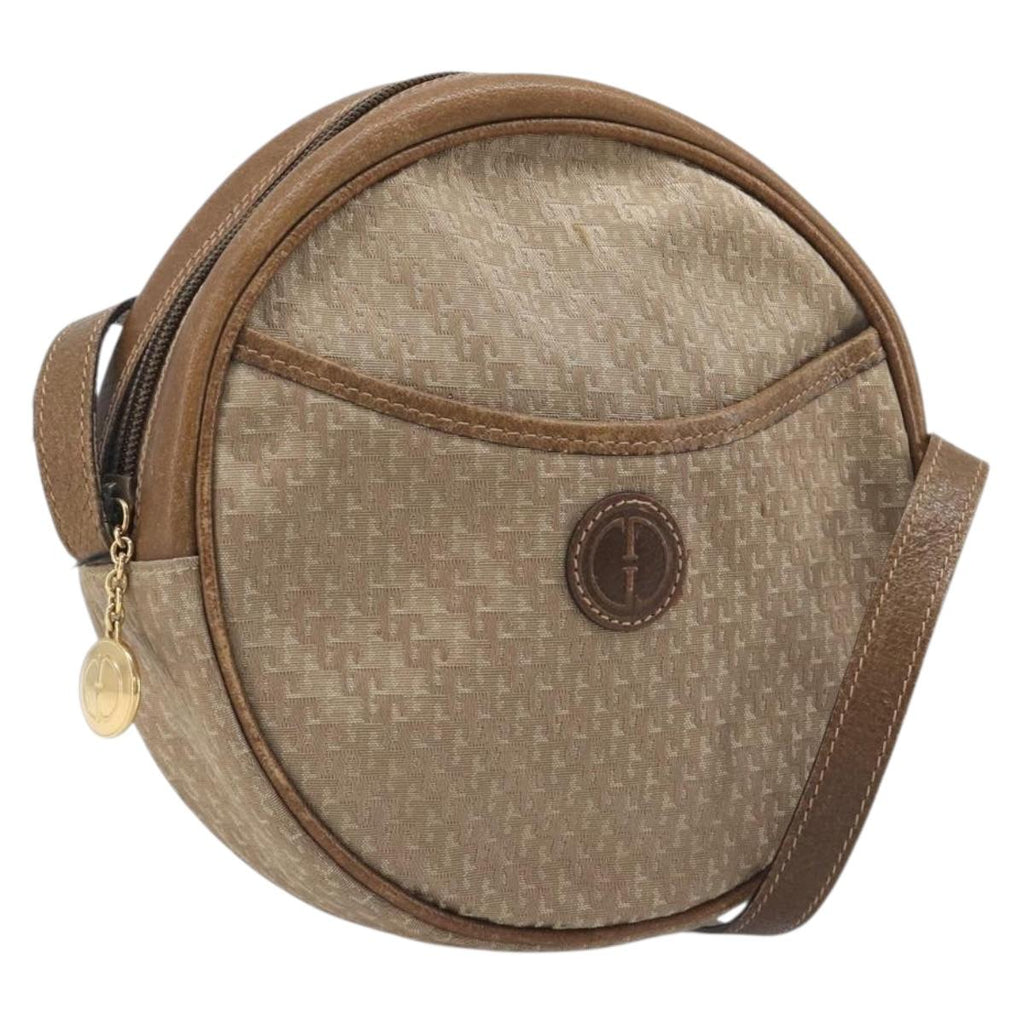 GUCCI Shoulder Bag Canvas Beige Gold 007 58 0179 Auth bs37586