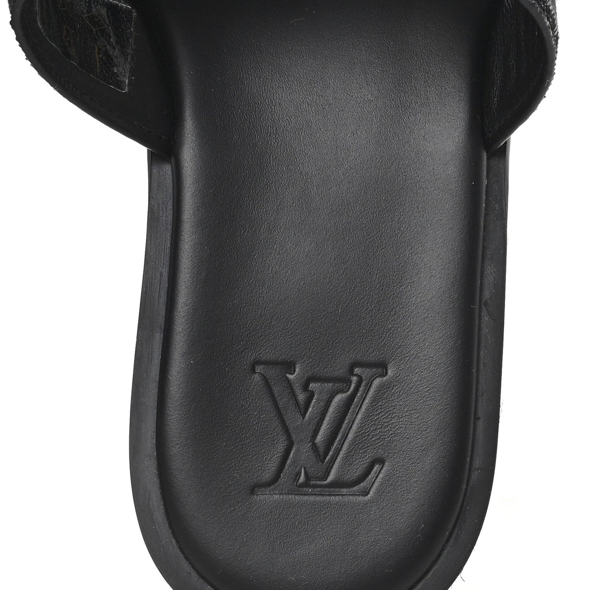 Monogram Denim Mens LV Oasis Mules 8.5 Black