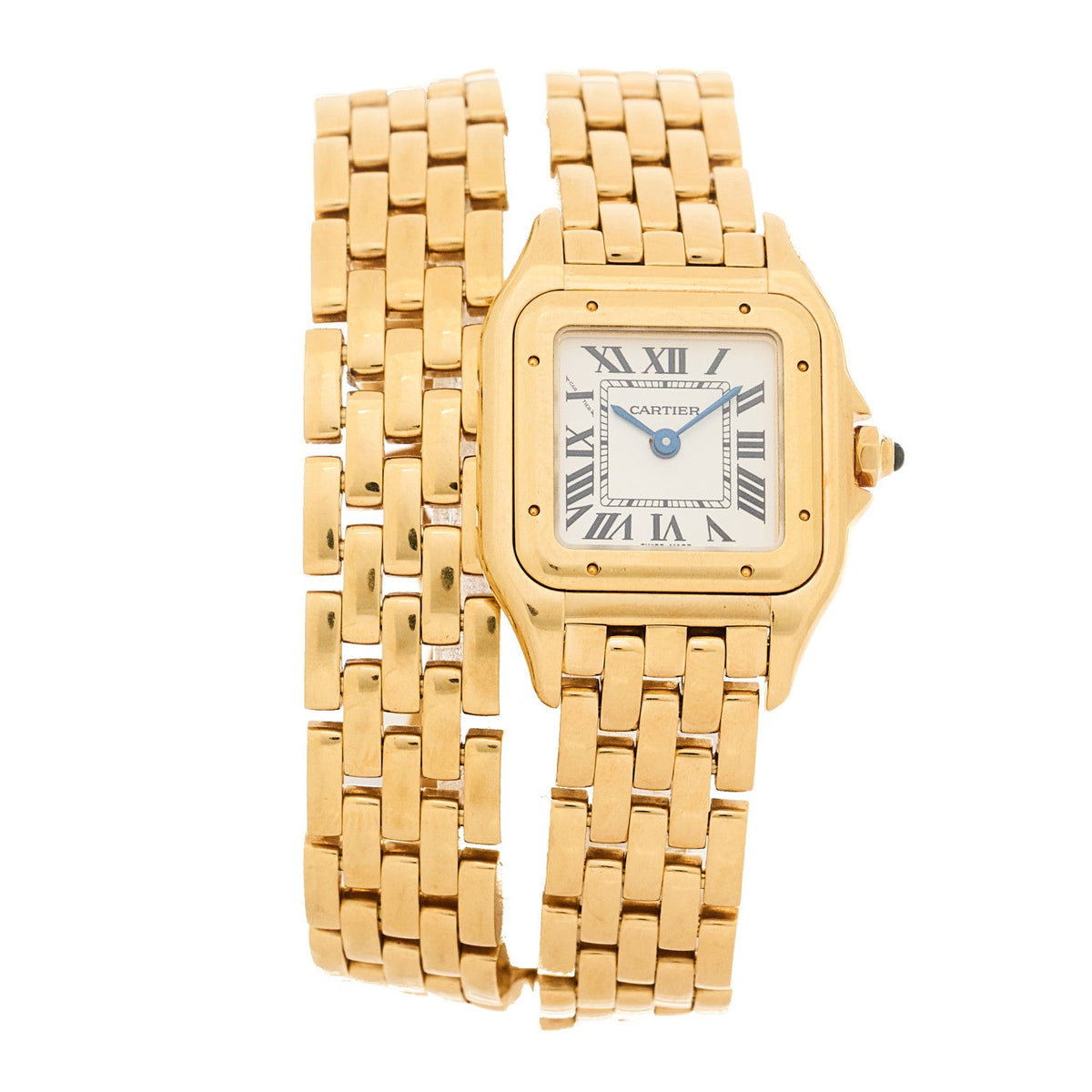 18K Yellow Gold 22mm Panthere Double Loop Quartz Watch