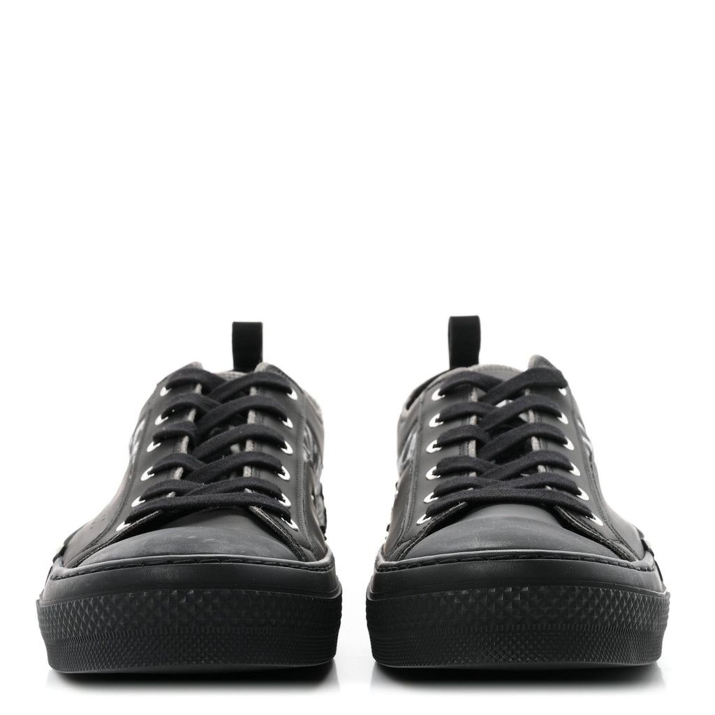 Technical Canvas Oblique Mens B23 Low Top Sneakers 45 Black