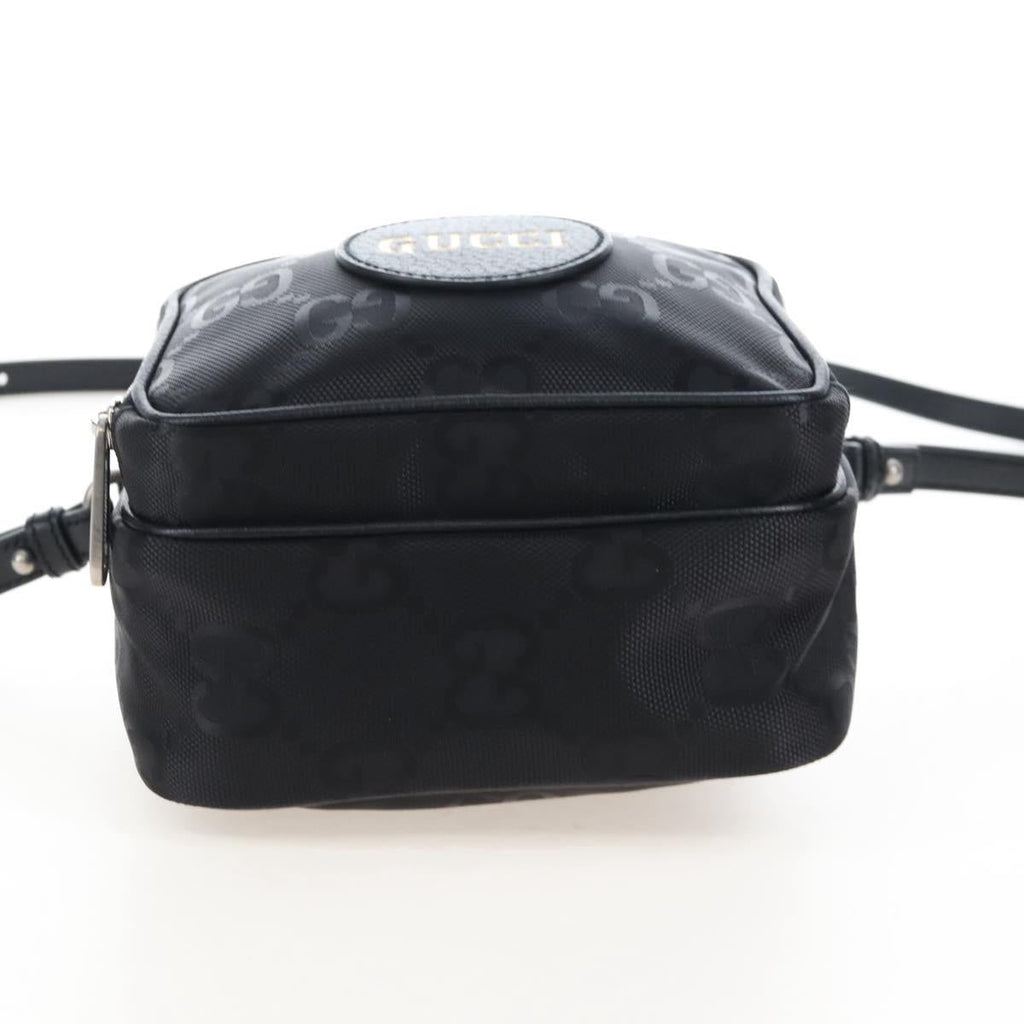 GUCCI GG Canvas Off The Grid Bag Nylon Black Silver 625850 Auth ep16445V