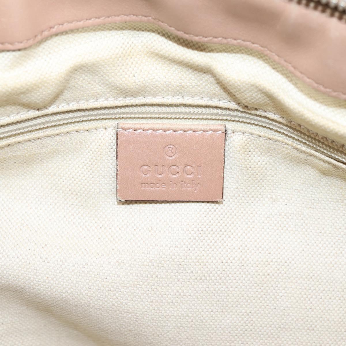 GUCCI GG Canvas Hand Bag 2way Beige Gold 247902 Auth ep16887