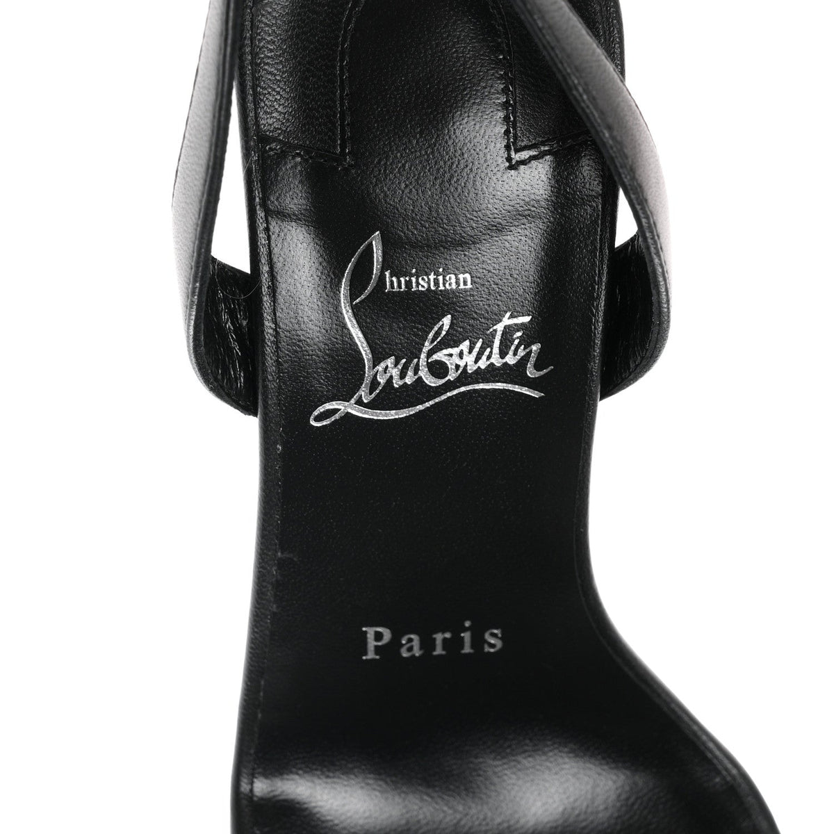 Calfskin O Marylin 85 Slingback Sandal Heels 36 Black