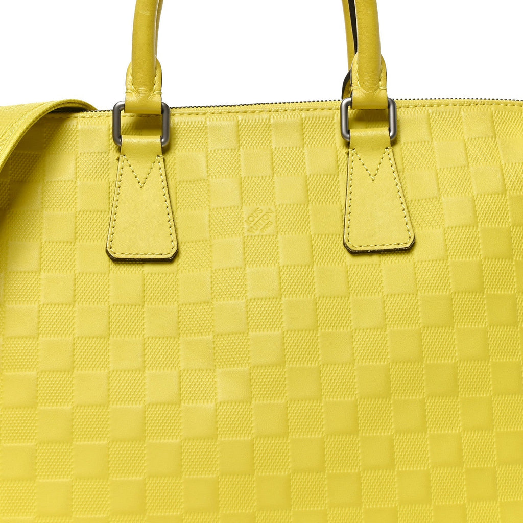 Damier Infini Porte-Documents Vert Acide