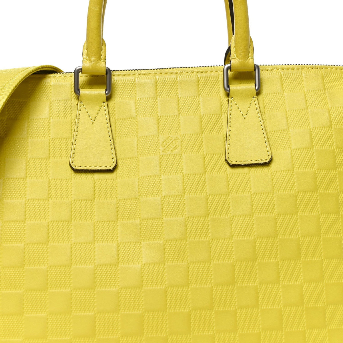 Damier Infini Porte-Documents Vert Acide