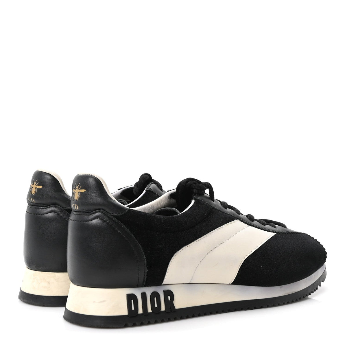 Velvet Mix Diorun Sneakers 38.5 Black Off White