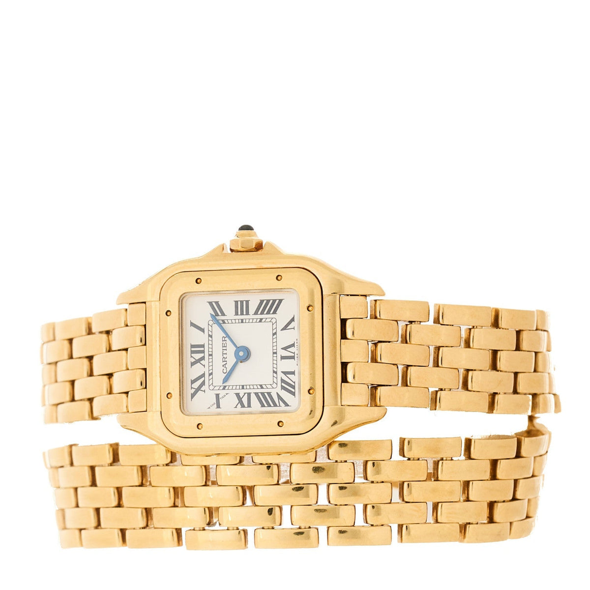 18K Yellow Gold 22mm Panthere Double Loop Quartz Watch