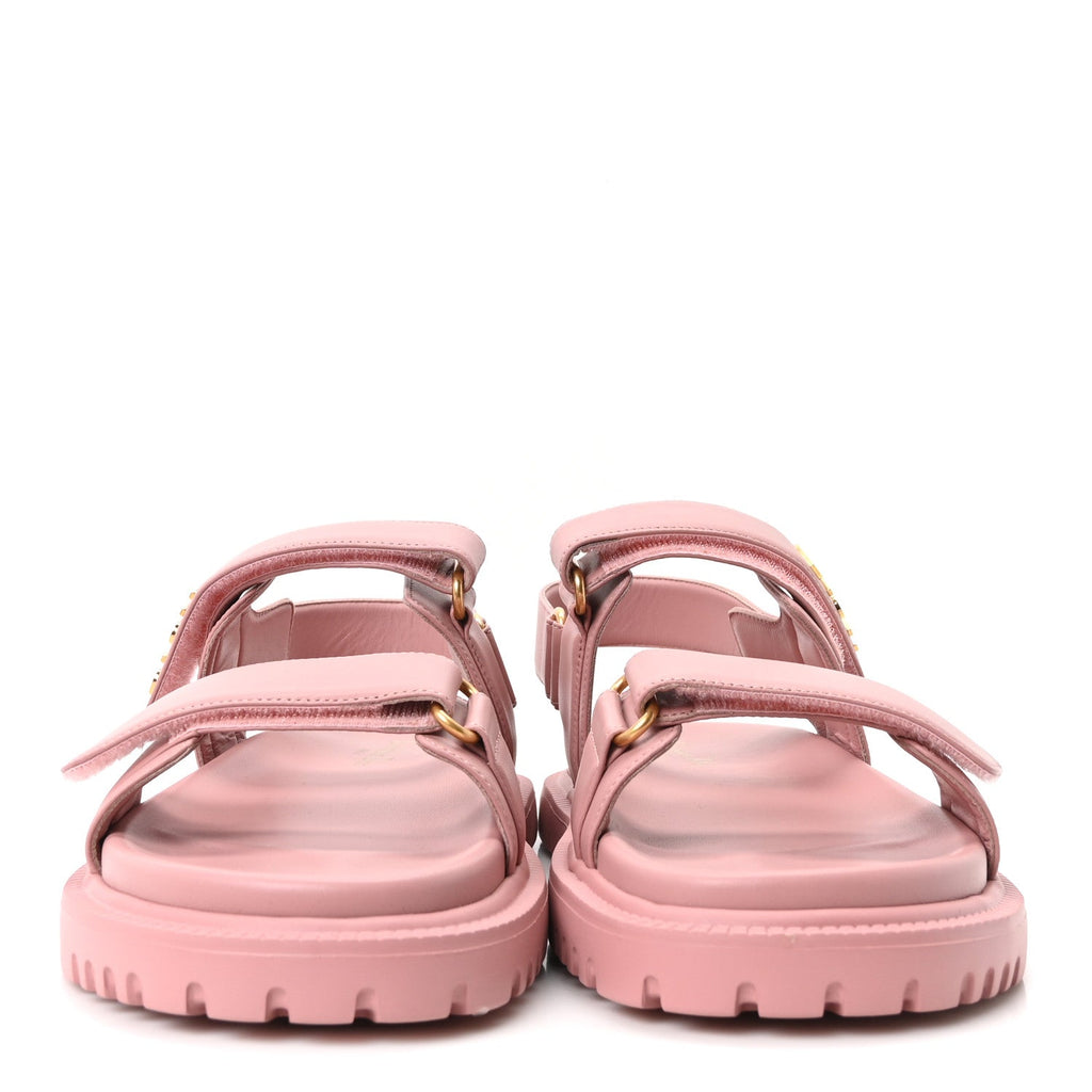 Lambskin Dioract Sandals 39.5 Pink