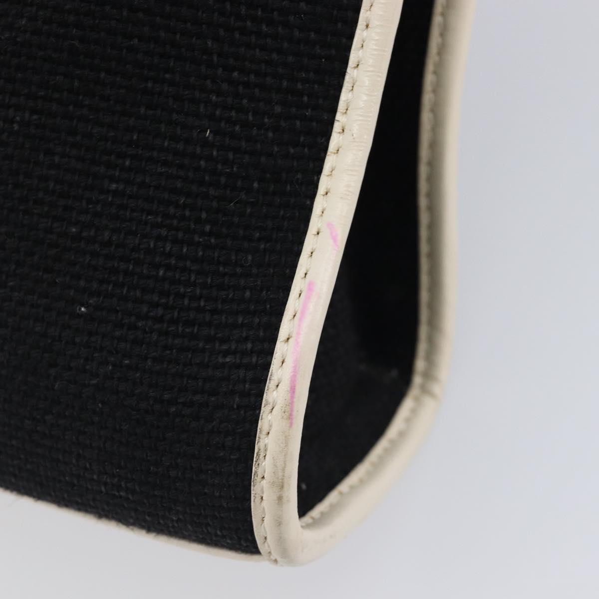 GUCCI Jackie Hand Bag Canvas Black Silver 002 1068 Auth fm5498