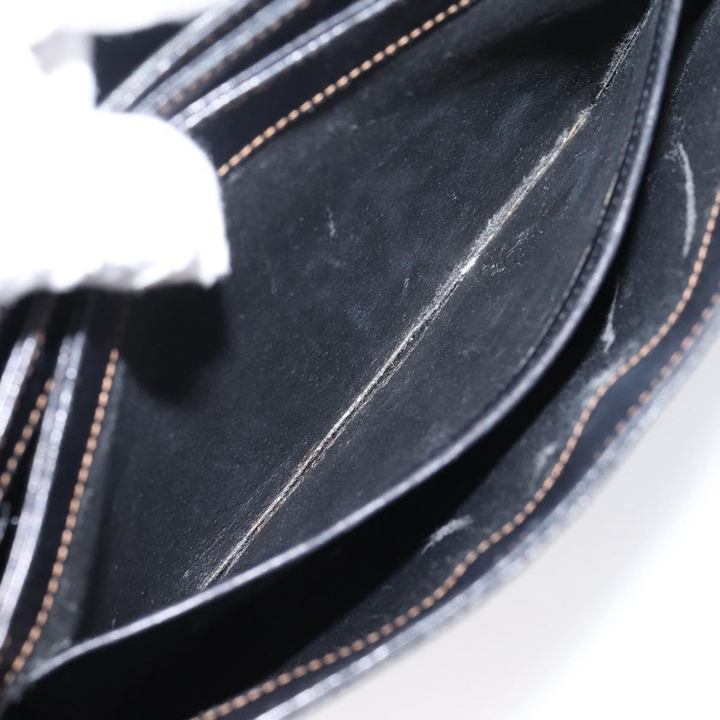 GUCCI Micro GG Hand Bag PVC Black Gold Tone 000 46 4857 Auth mr3118