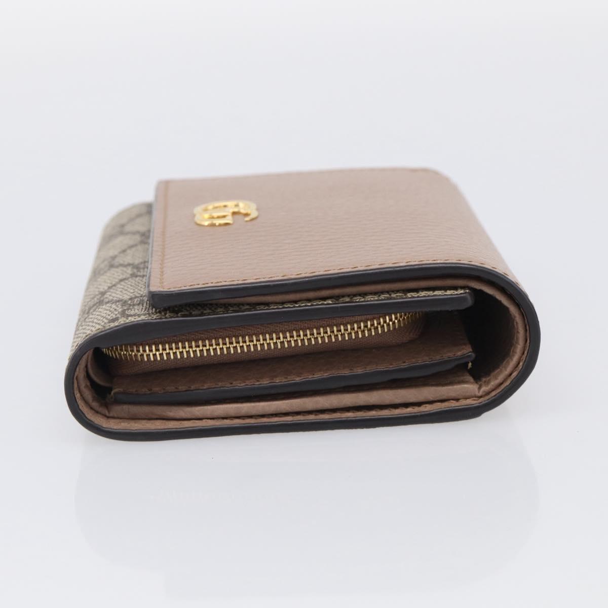 GUCCI Bifold Wallet Leather Pink Silver 598587 Auth mr3181A