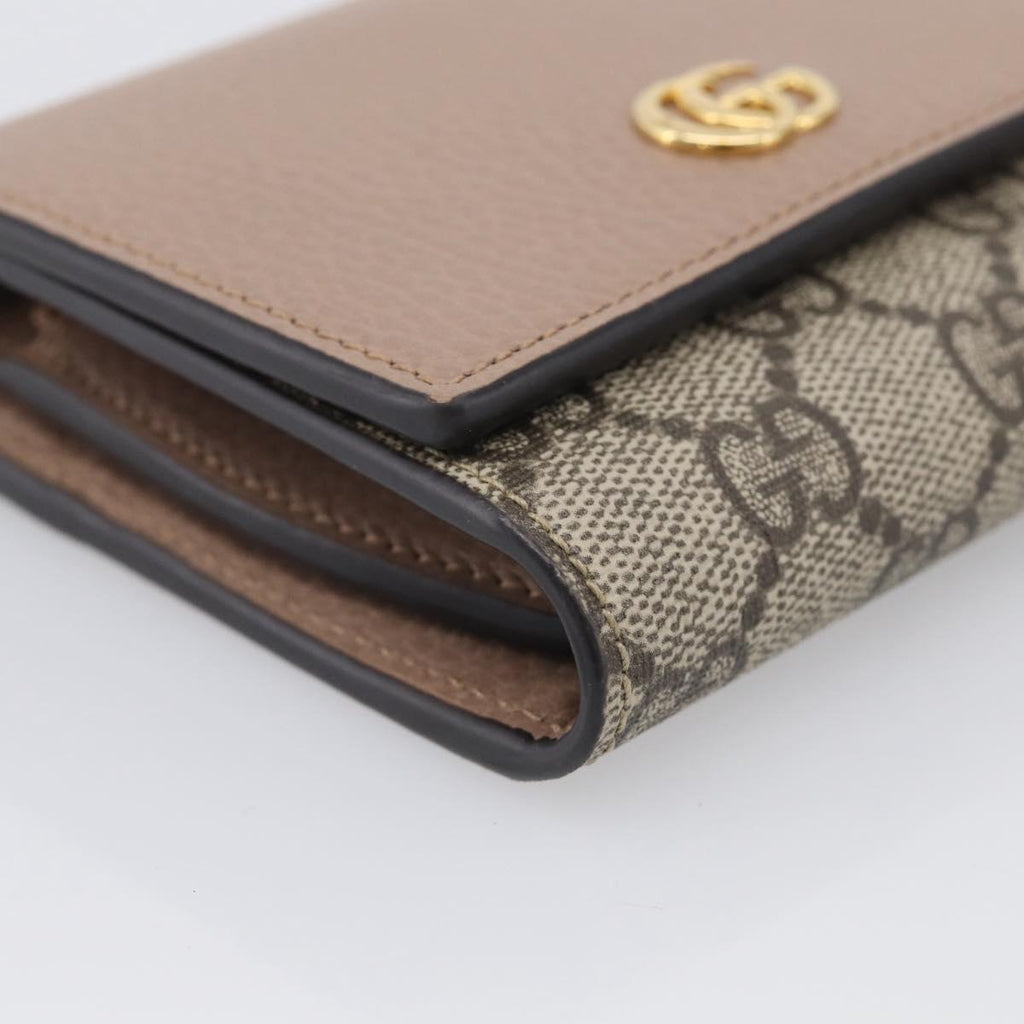 GUCCI Bifold Wallet Leather Pink Silver 598587 Auth mr3181A